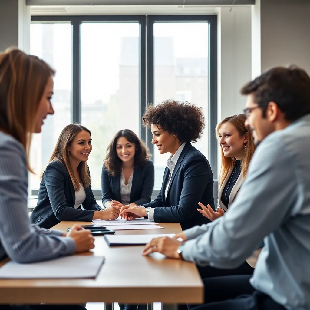 Professionals in een Nederlandse trainingsruimte tijdens een workshop